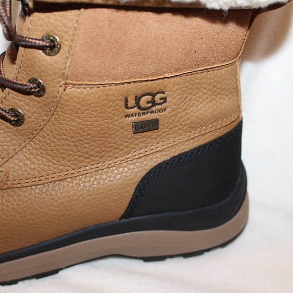 NEW UGG WOMEN'S ADIRONDACK III LEATHER SHEARLING LINED WINTER SNOW BOOTS - Picture 3 of 8